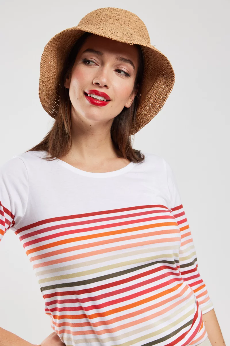 Marinière 10 couleurs - coton léger | Multicol Primel