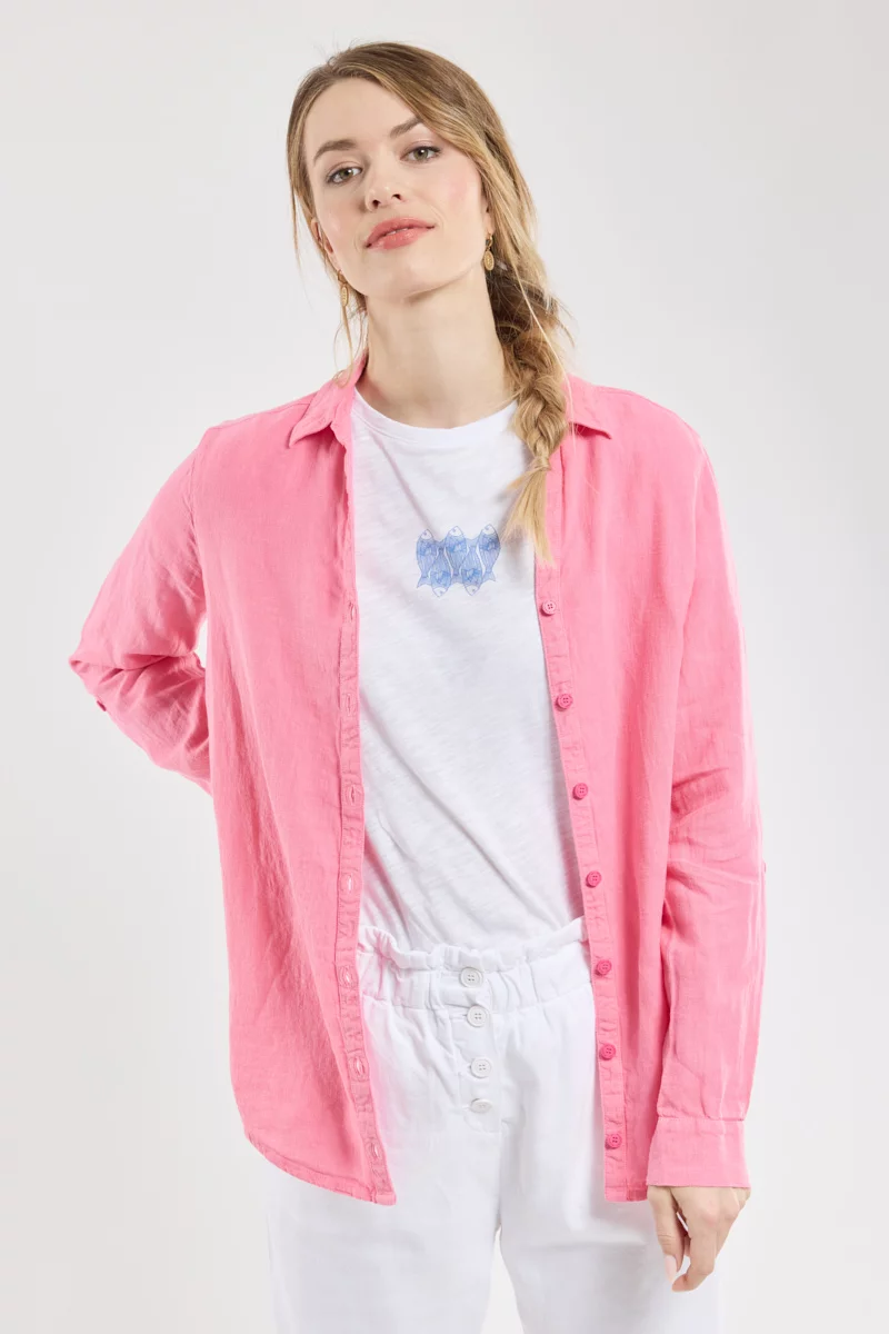 Chemisier uni - lin | Petunia