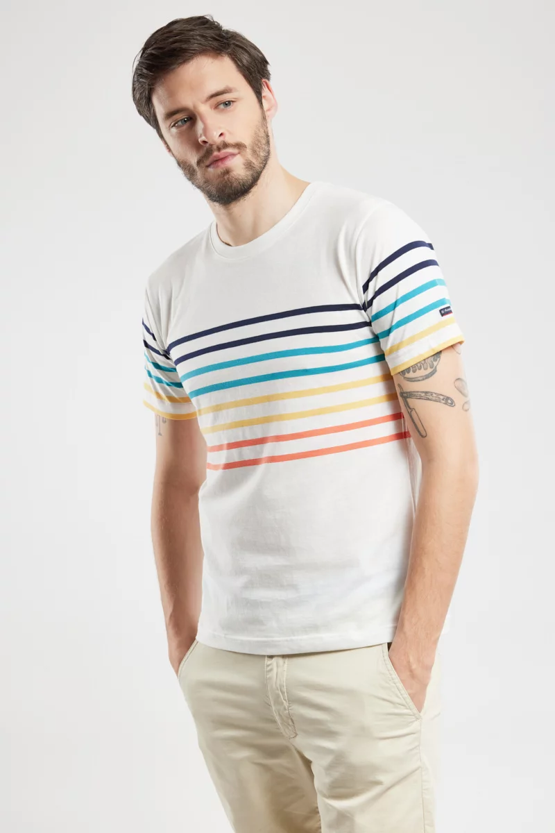 T-shirt rayé - coton léger