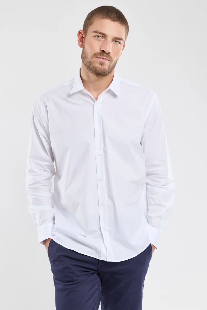 Chemise en coton coupe ajustée - coton