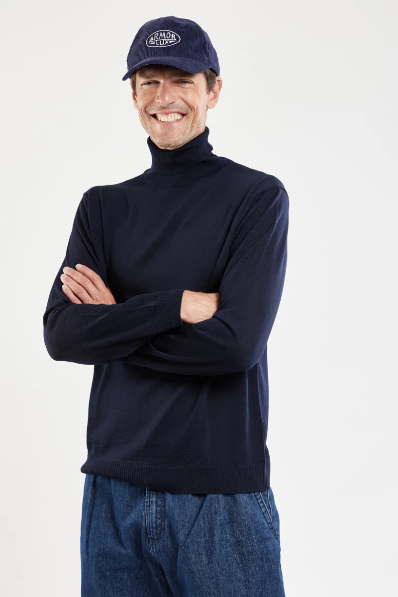 Pull col roulé - laine mérinos