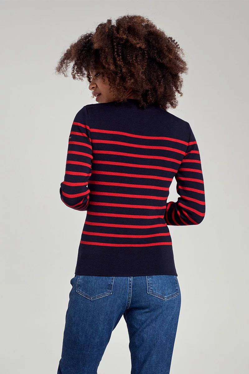Pull marin rayé