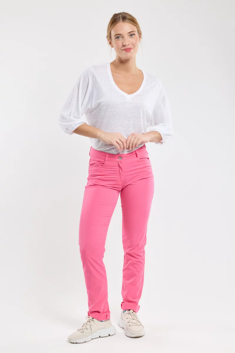 Pantalon coupe droite - coton | Petunia