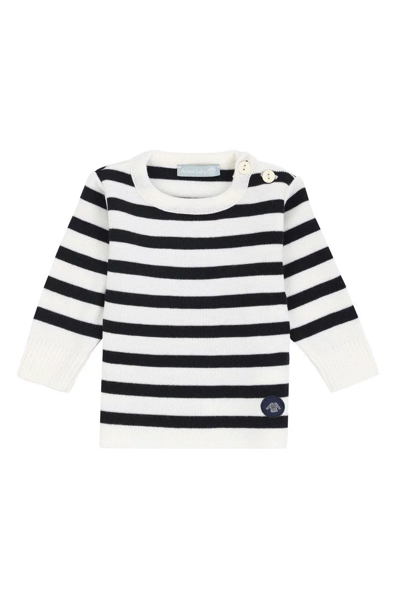 Pull marin rayé