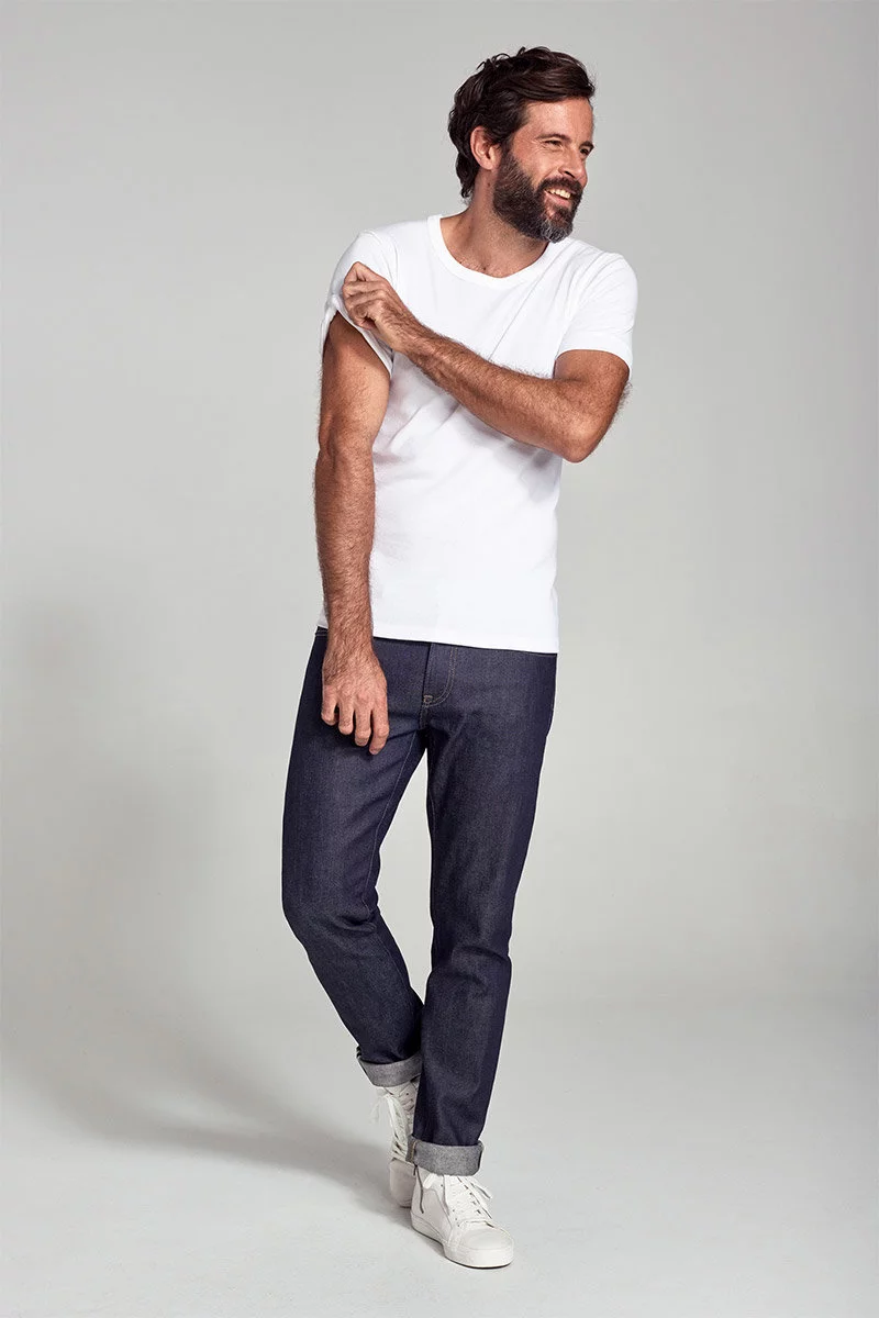 T-shirt col rond - coton peigné