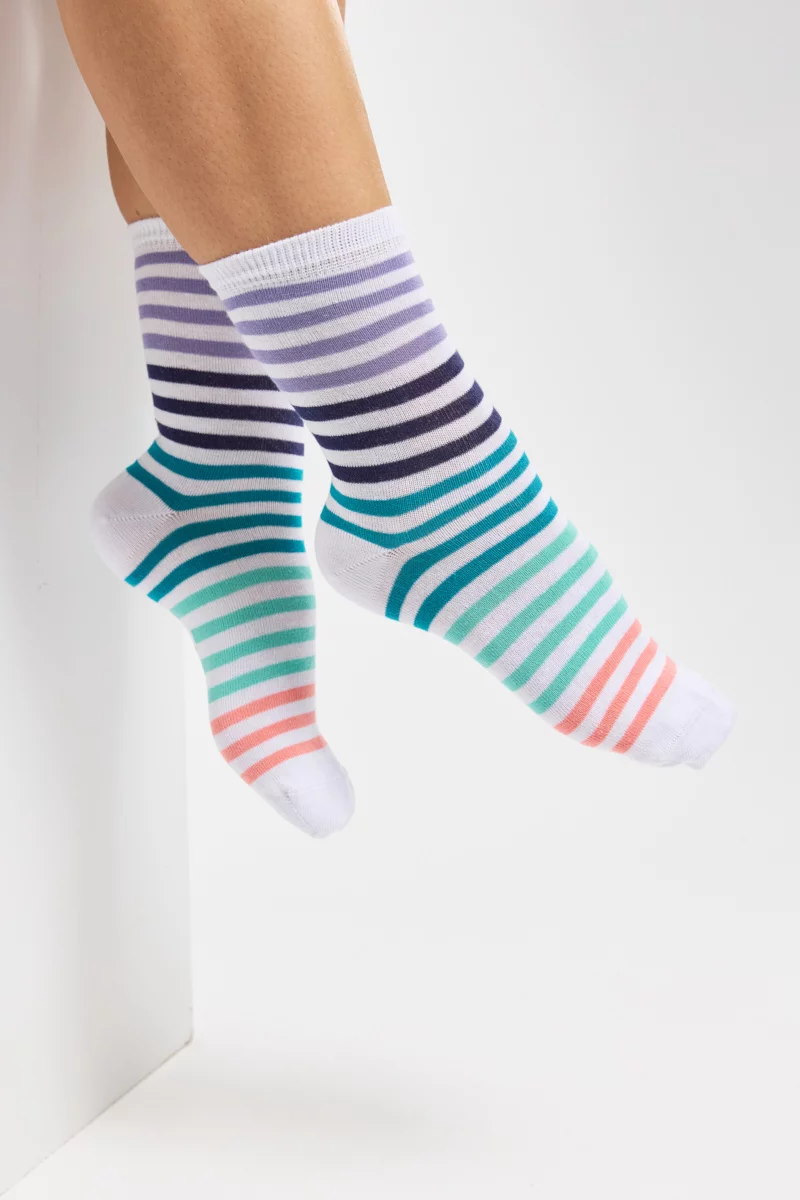 Chaussettes multicolores - coton