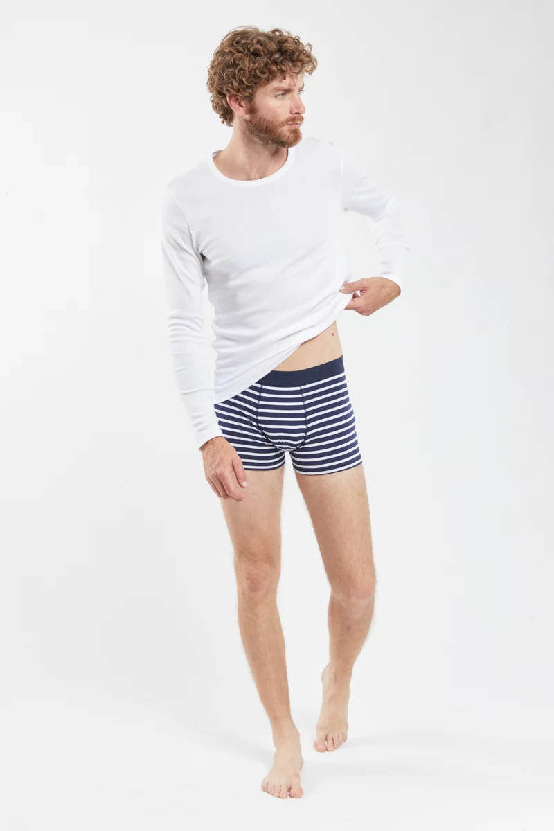 Boxer rayé - coton léger biologique