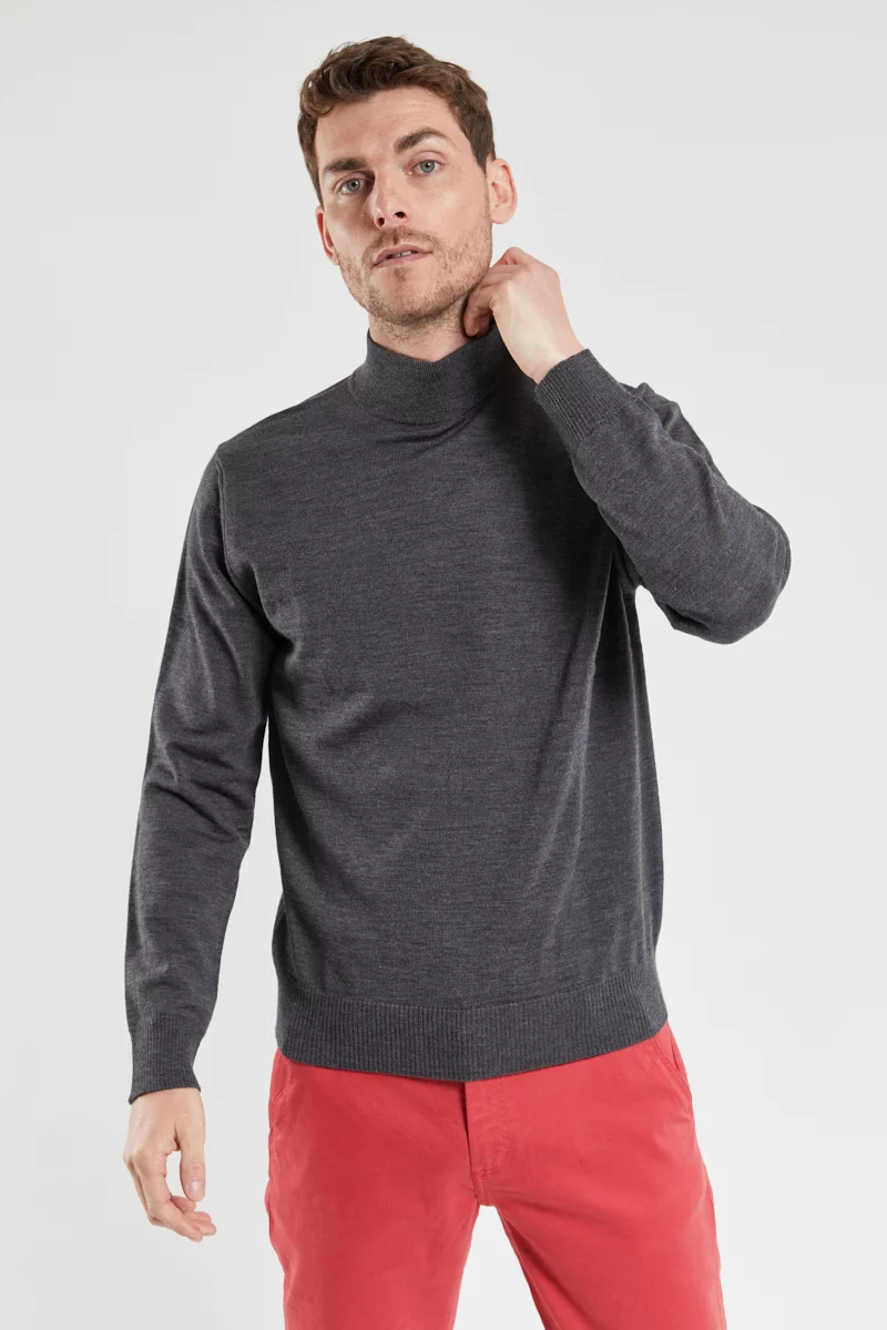 Pull col montant Bérac - laine