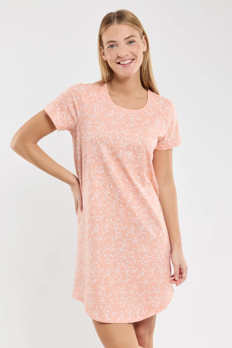 Chemise de nuit imprimée - coton léger