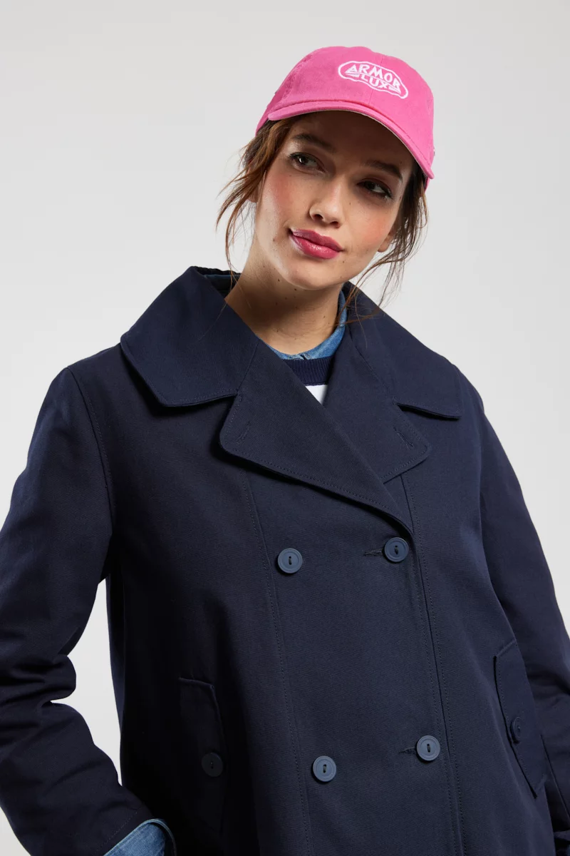 Caban double boutonnage - coton canvas