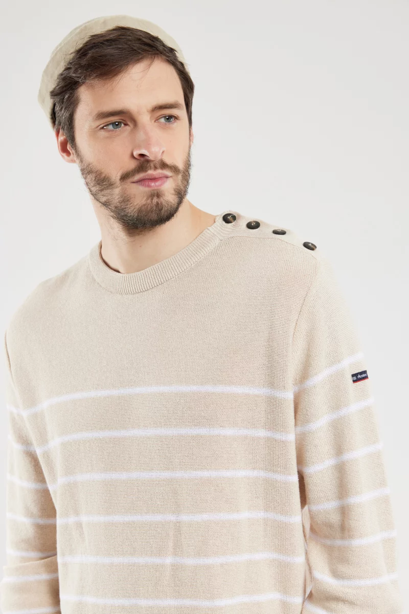 Pull marin - lin et coton