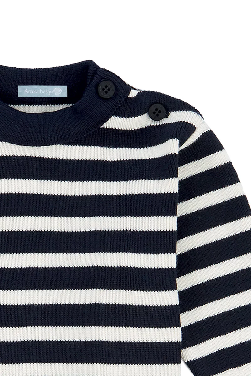 Pull marin rayé