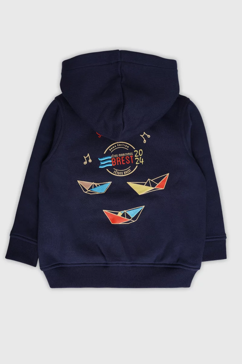 Sweat zippé Kids | Marine deep