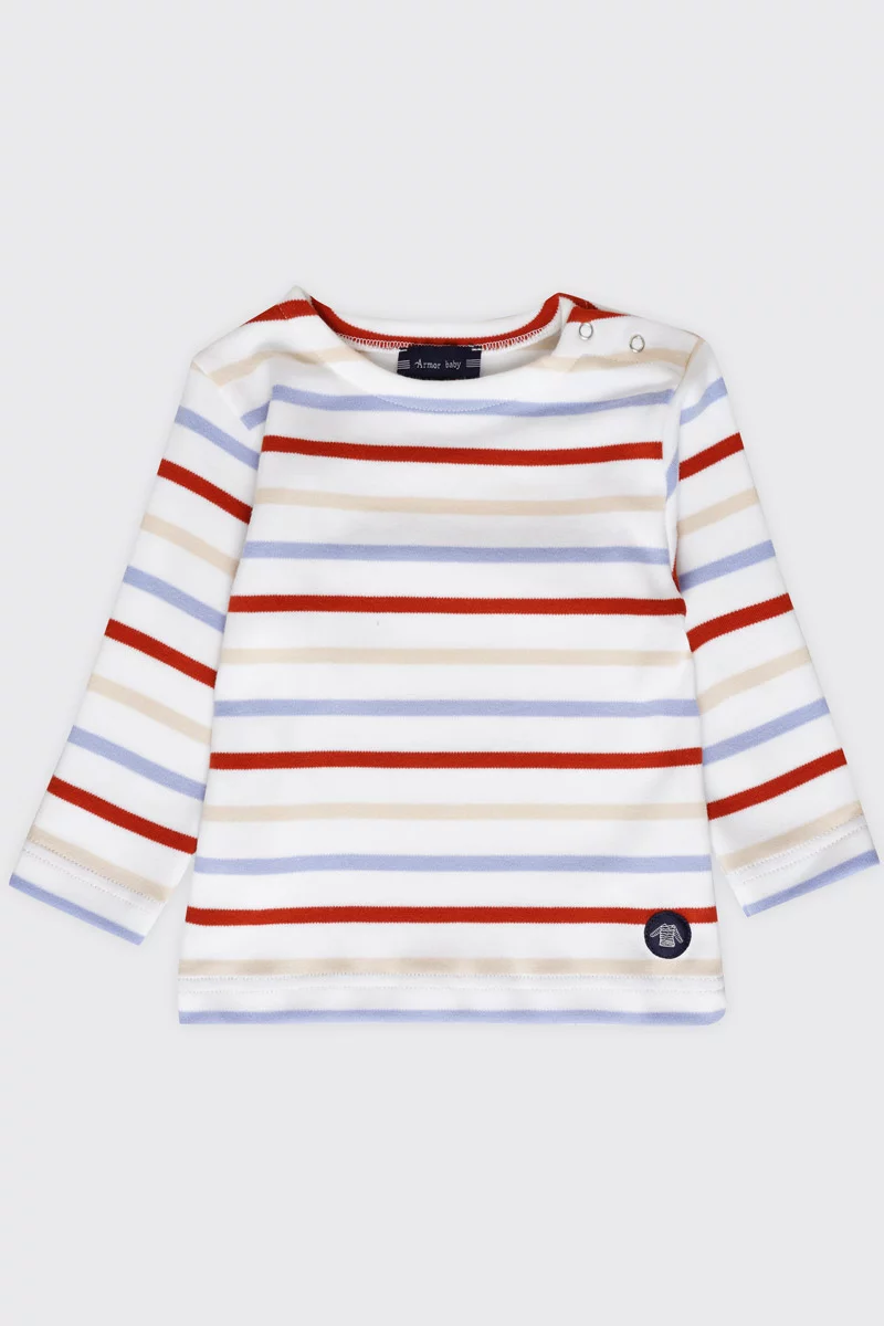 Marinière tricolore Baby - coton épais