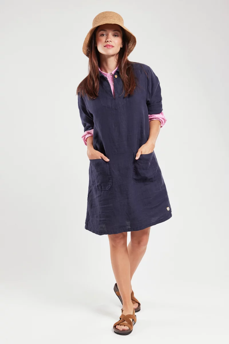 Robe vareuse - lin