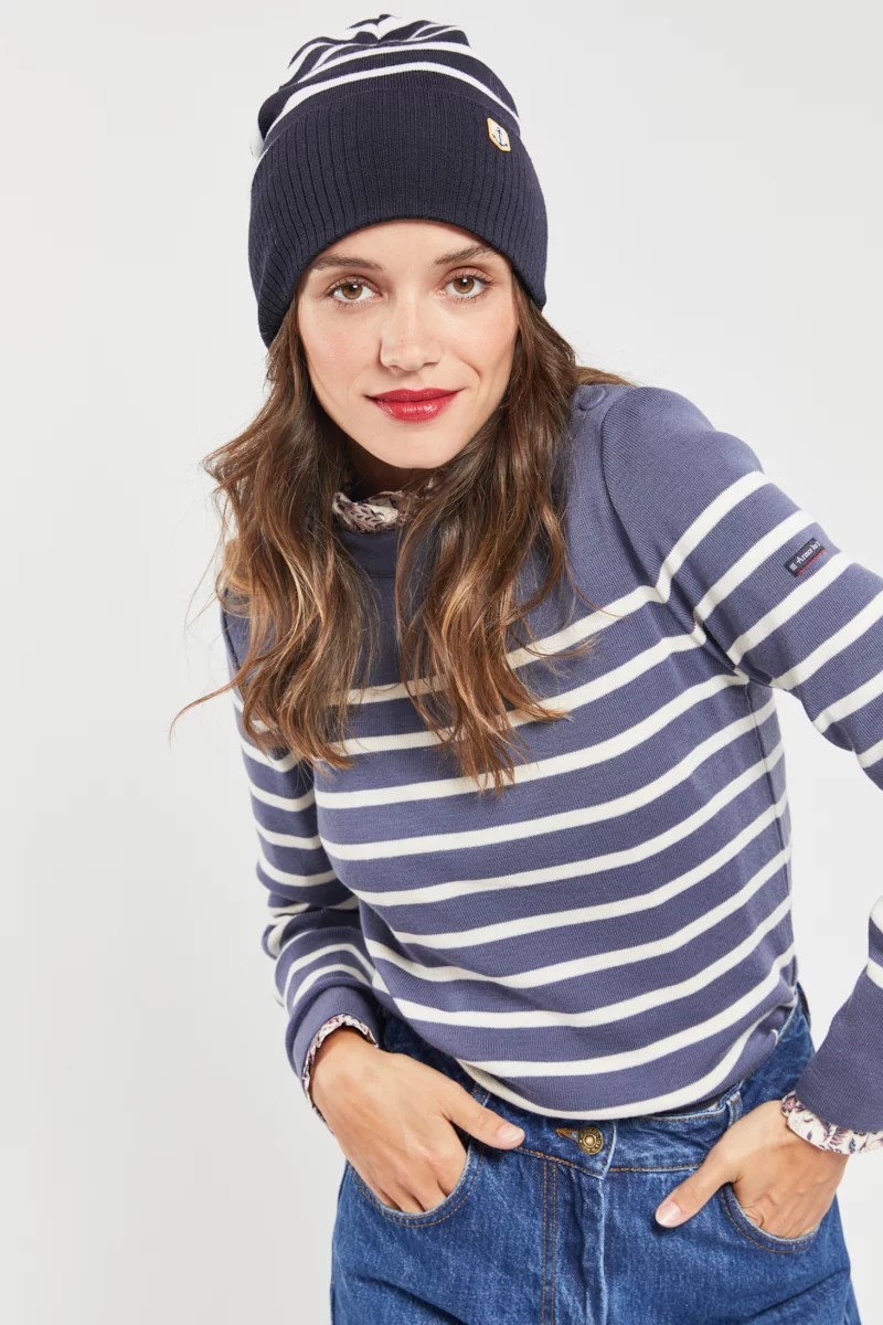 Bonnet rayé Héritage - laine