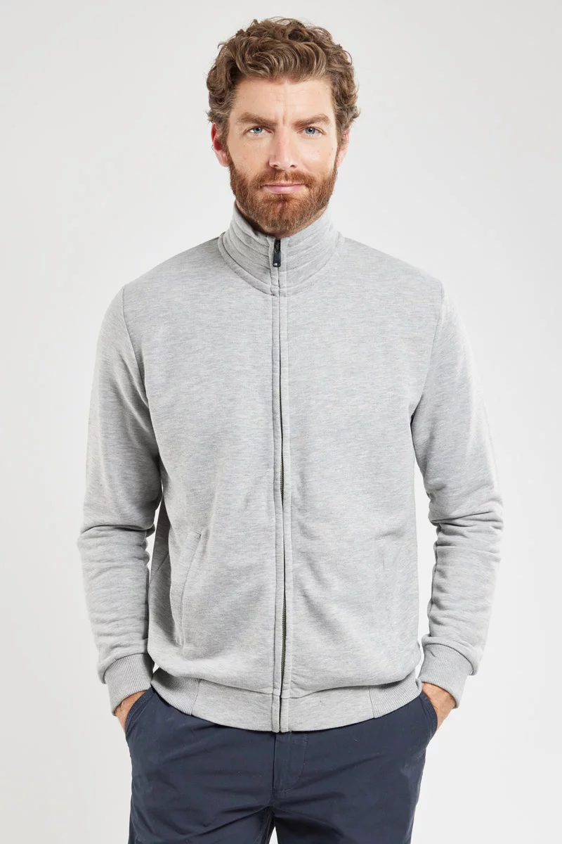 Sweat col montant TORONTOS | GRIS CHINE