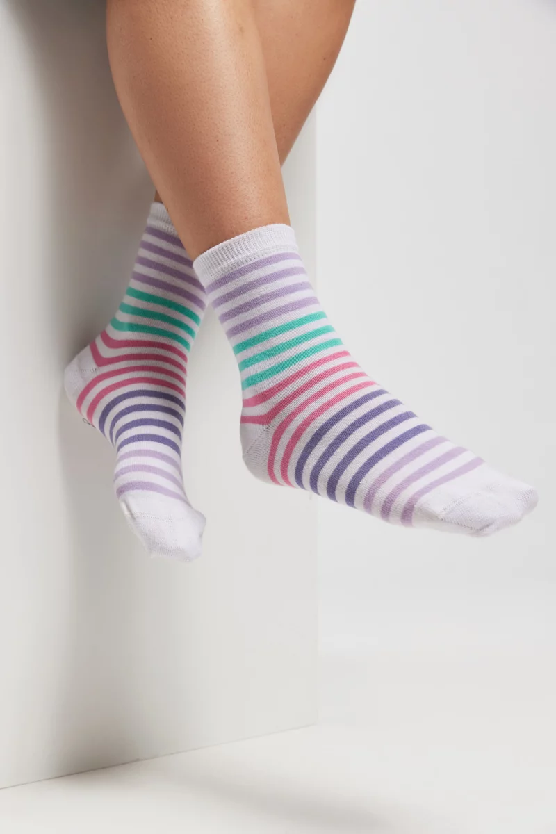 Chaussettes multicolores - coton