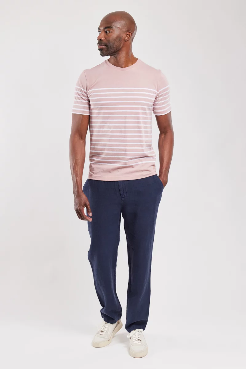 Pantalon taille élastique - lin