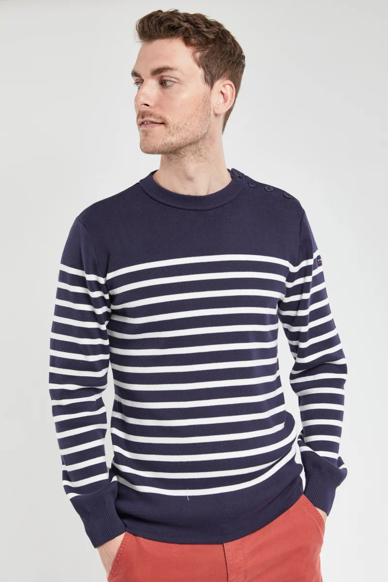 Pull marin rayé
