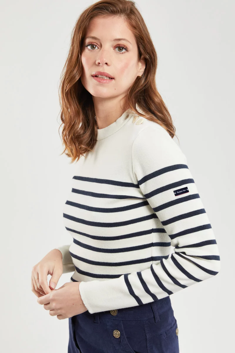 Pull marin rayé