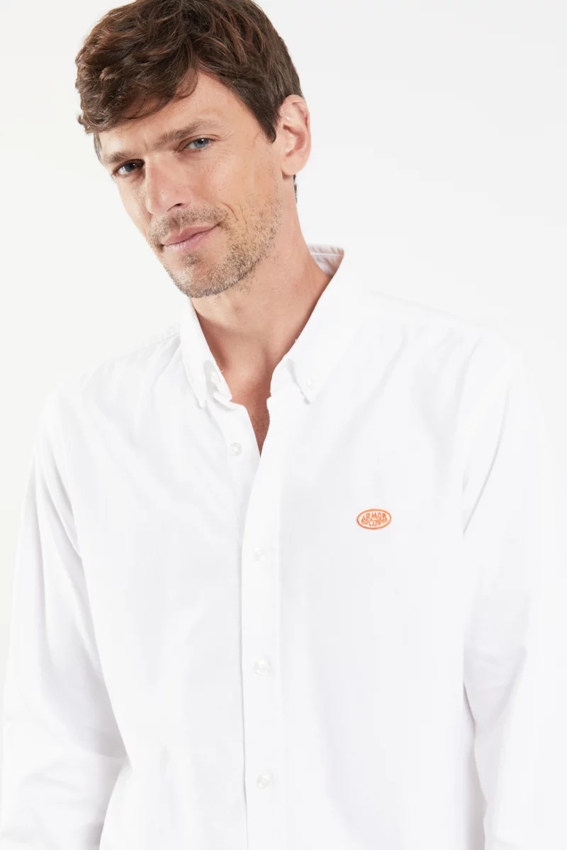 Chemise coupe droite - coton