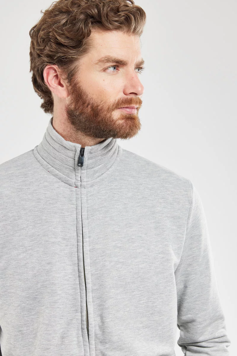 Sweat col montant TORONTOS | GRIS CHINE