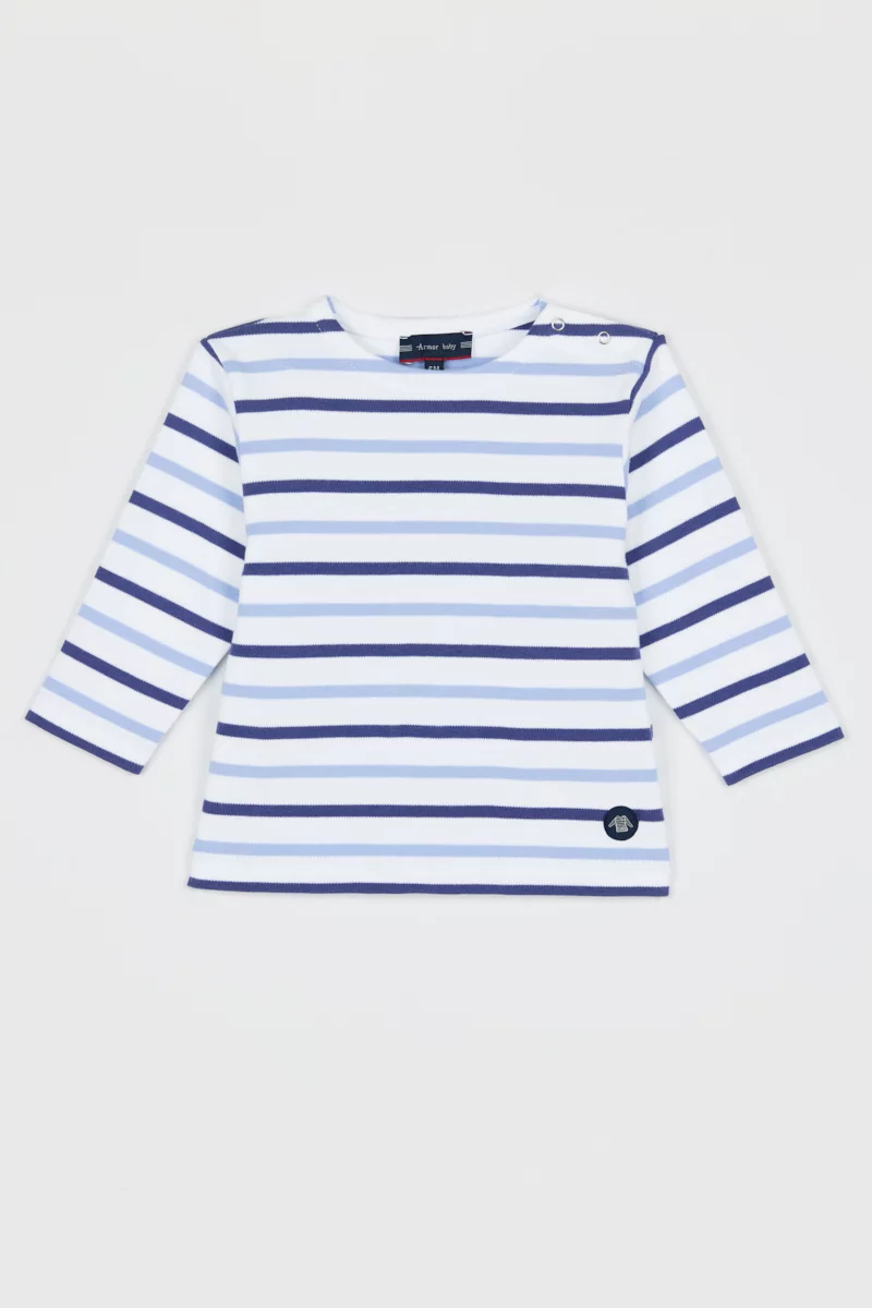 Marinière bicolore Baby- coton épais