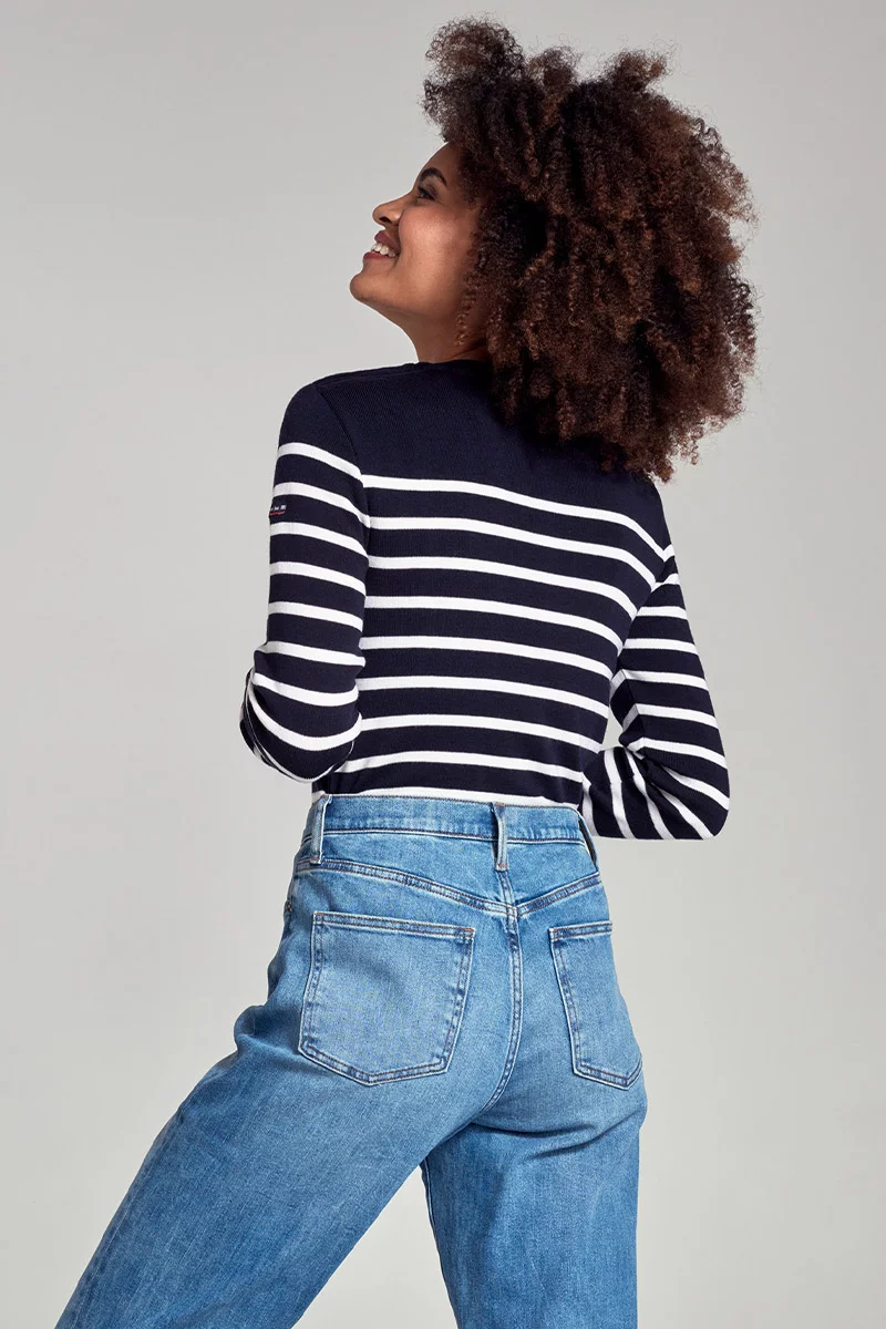 Pull marin rayé