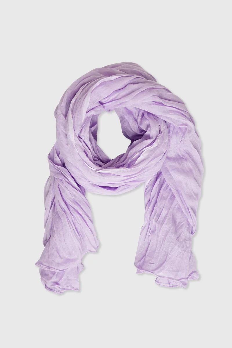 Foulard uni JARLI - coton | LILAS