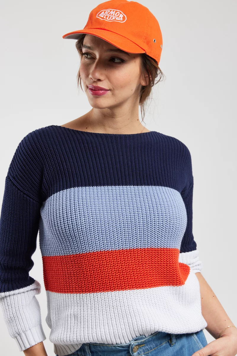 Pull maille perlée - coton