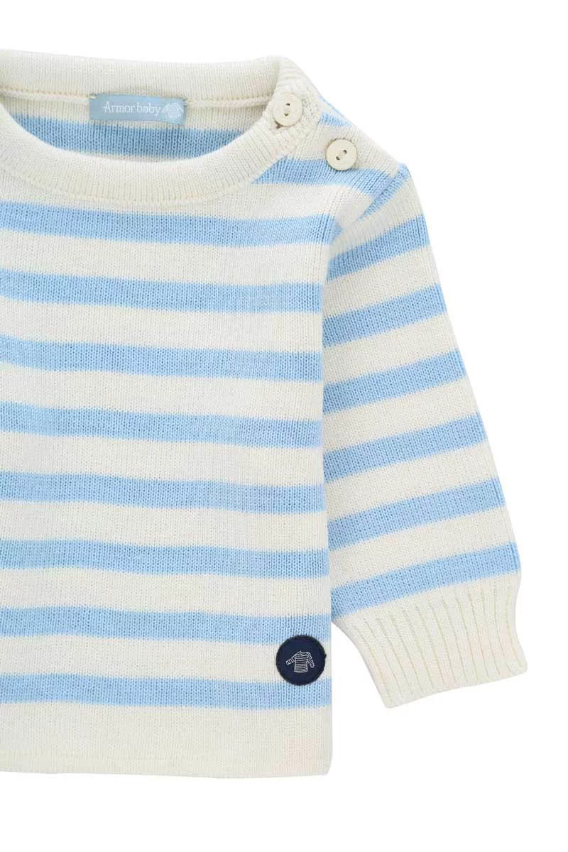 Pull marin rayé