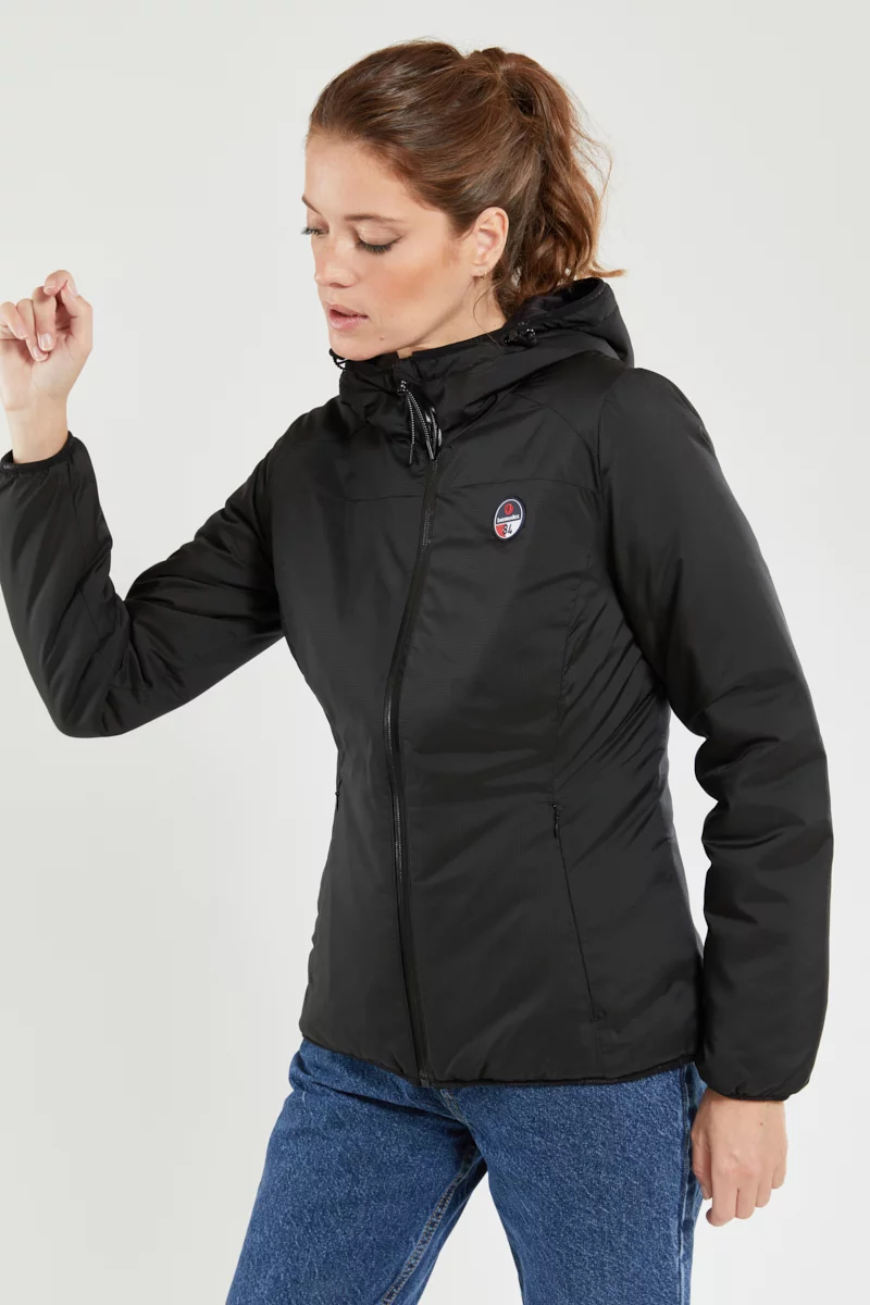 Veste courte BAGUER - polyester recyclé | NOIR