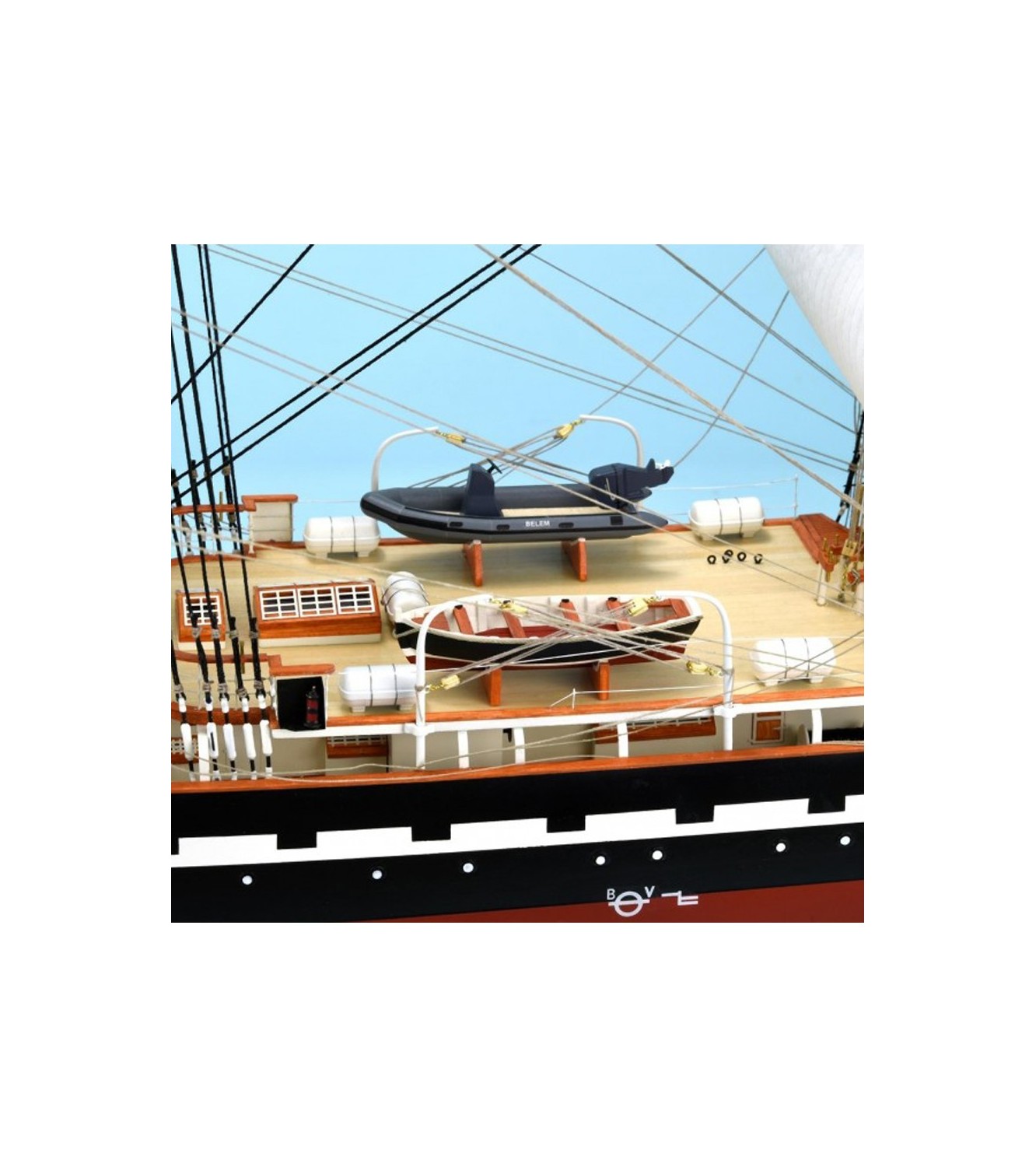 French Training Ship Belem. 1:75 Wooden Model Ship Kit