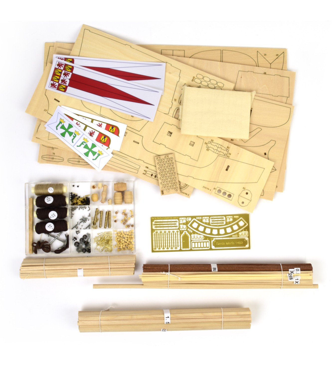 Caravel Santa Maria. 1:65 Wooden Model Ship Kit