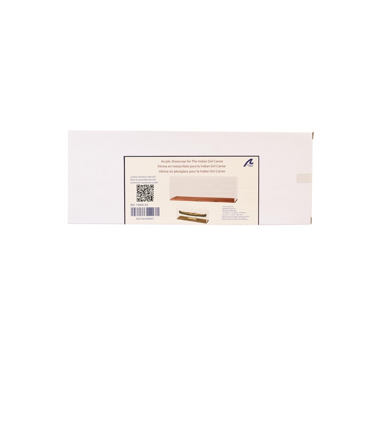 Methacrylate Showcase for The Indian Girl Canoe Model