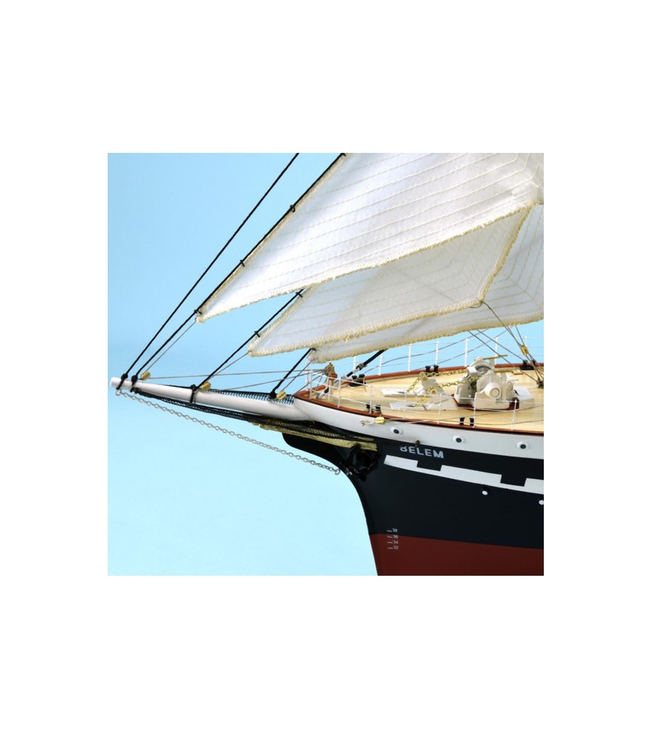 French Training Ship Belem. 1:75 Wooden Model Ship Kit