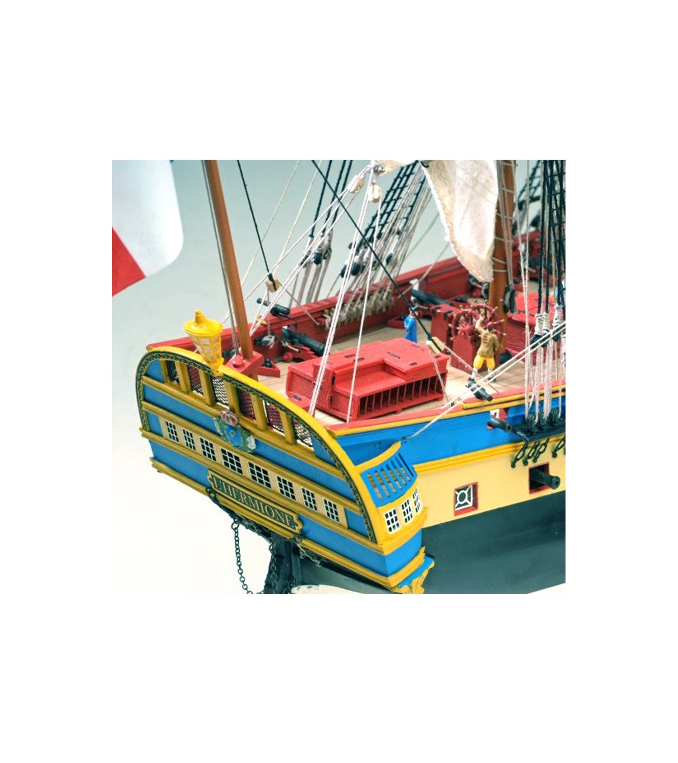 Frigate Hermione La Fayette. 1:89 Wooden Model Ship Kit