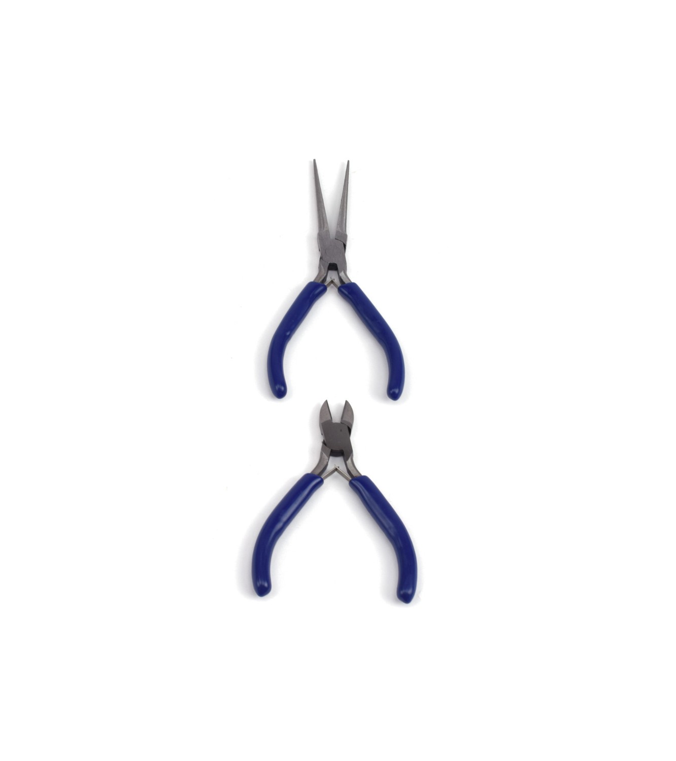 Set of 2 Flat Grip and Cutting Pliers