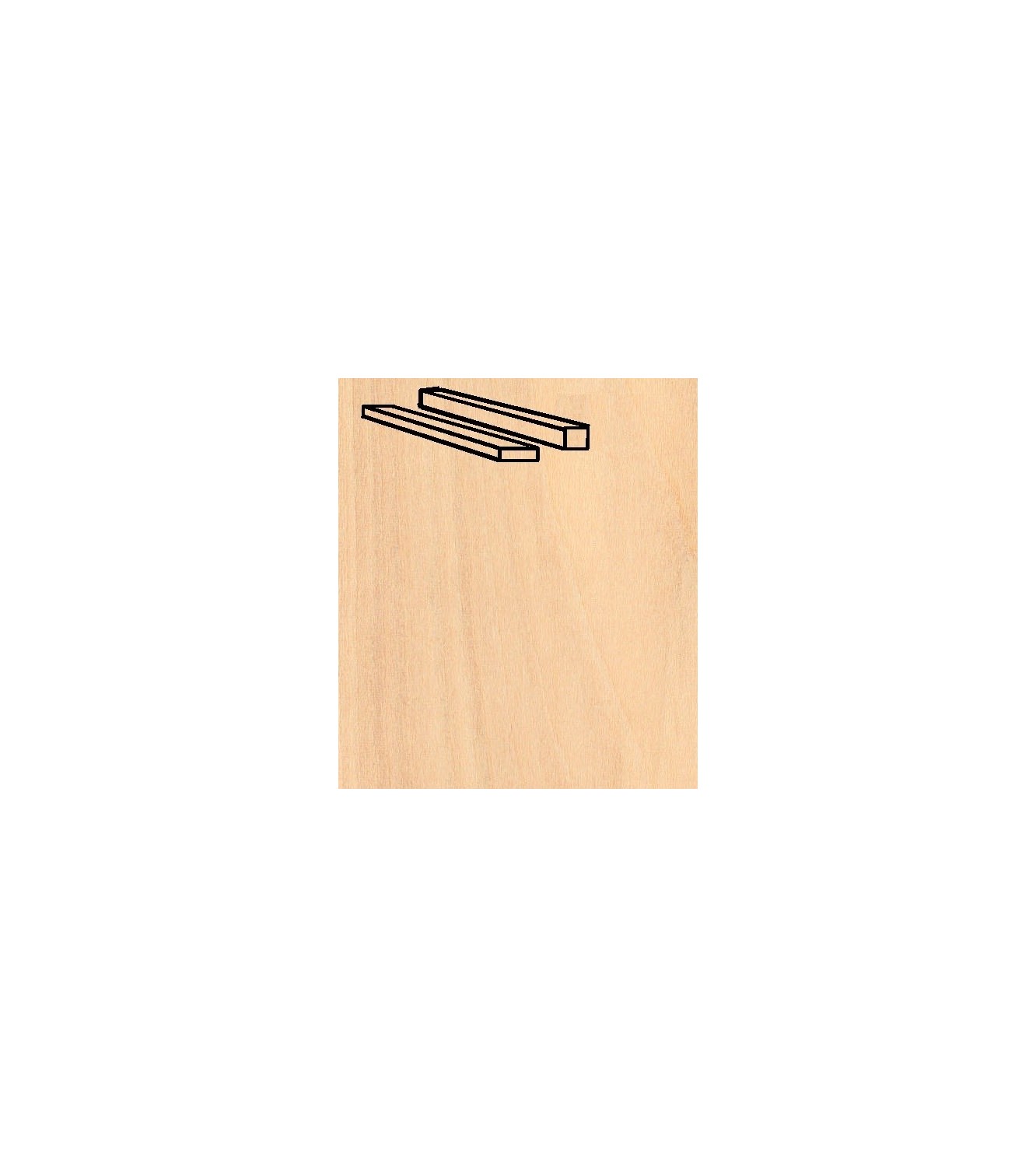 Birch Strips Pack 2 x 4 x 914 mm (6 Pcs.)