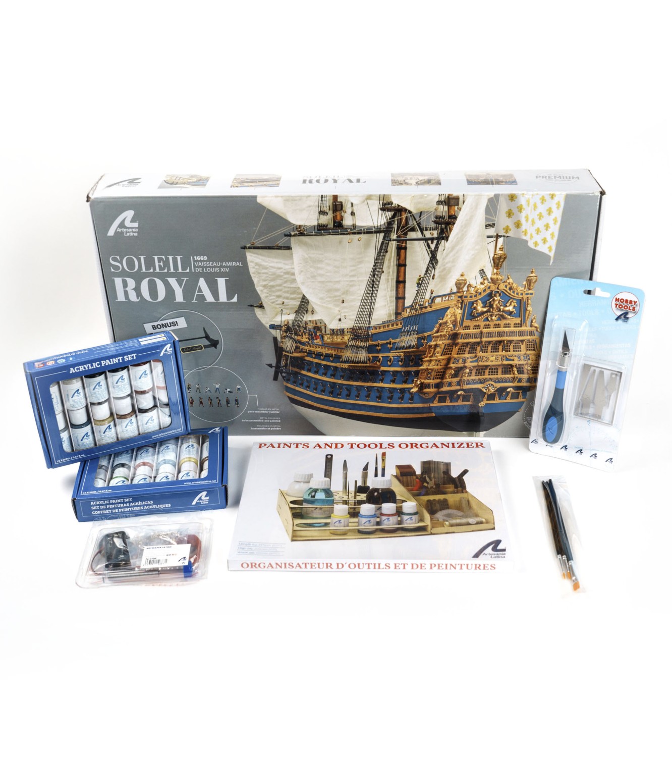 Gift Pack with Model, Paints, Accessories and Tools: Soleil Royal