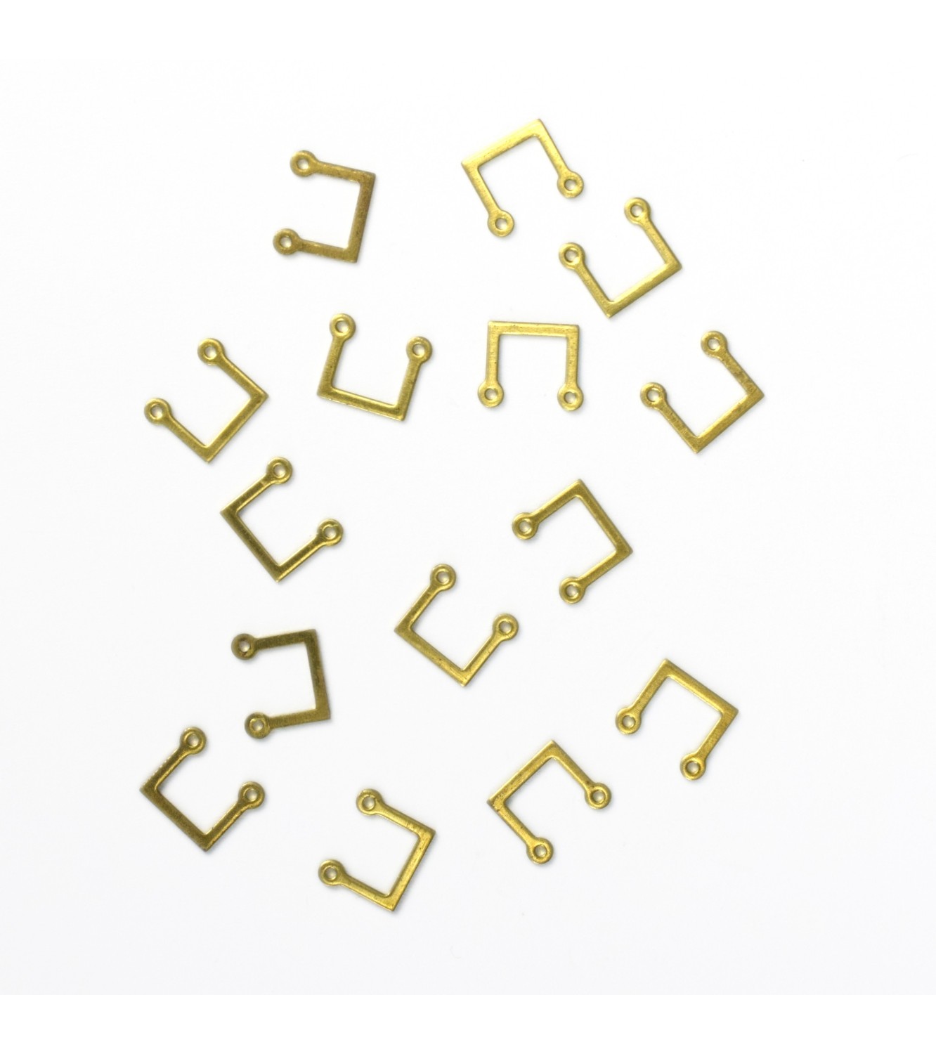 Stanchions 'U' 7 x 7 mm with 2 Holes (15 Units)