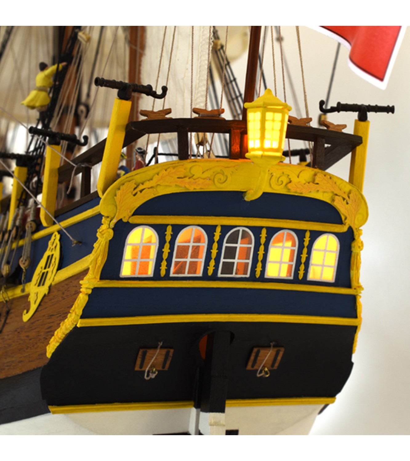 Vessel HMS Endeavour. 1:65 Wooden Model Ship Kit