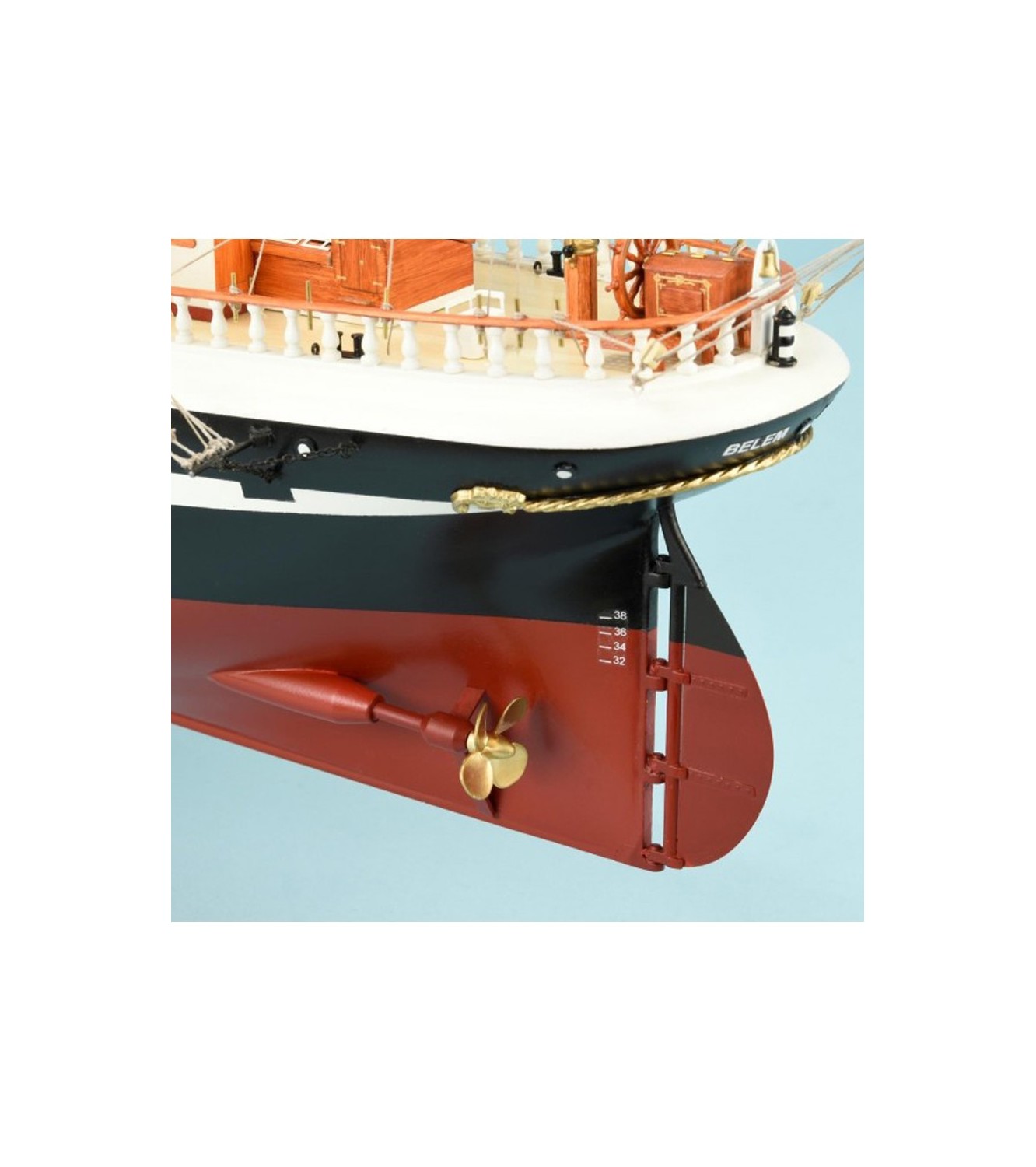 French Training Ship Belem. 1:75 Wooden Model Ship Kit