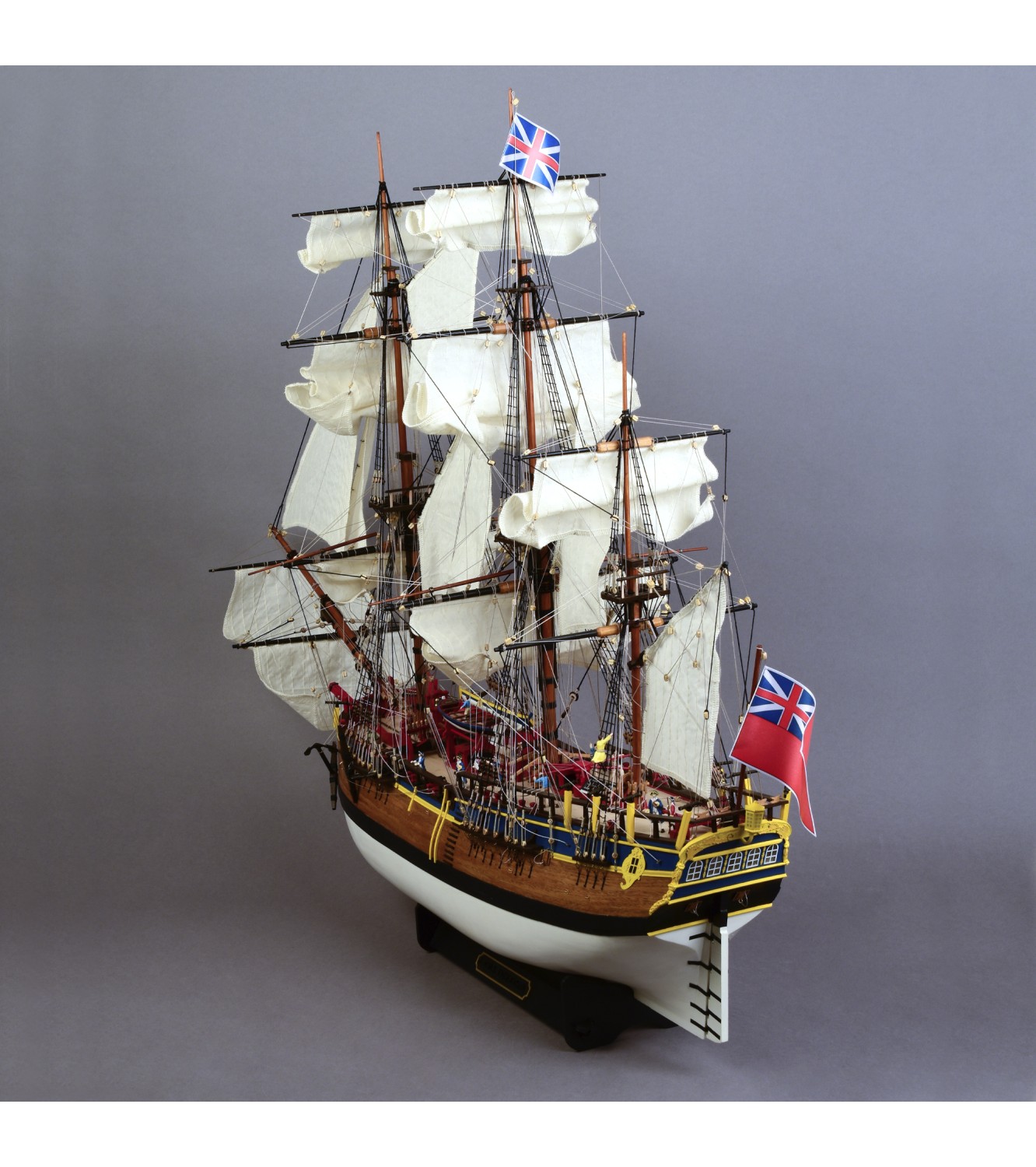 Vessel HMS Endeavour. 1:65 Wooden Model Ship Kit