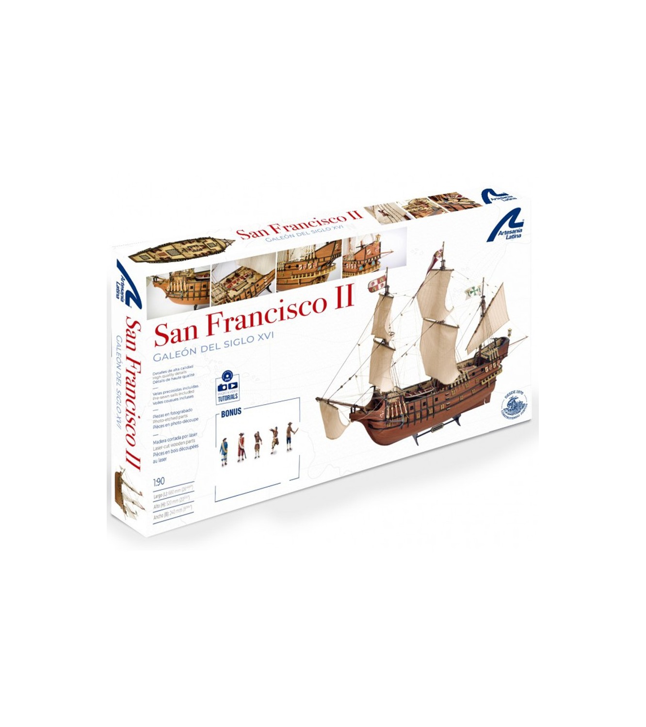 Galleon San Francisco II. 1:90 Wooden Model Ship Kit