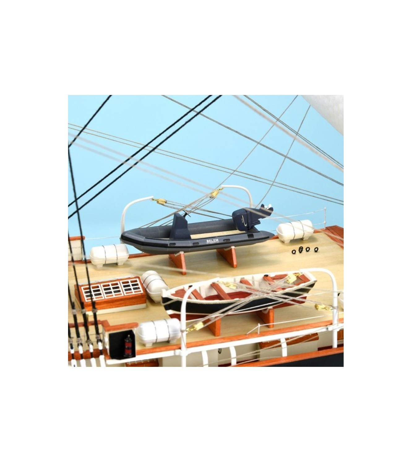 French Training Ship Belem. 1:75 Wooden Model Ship Kit