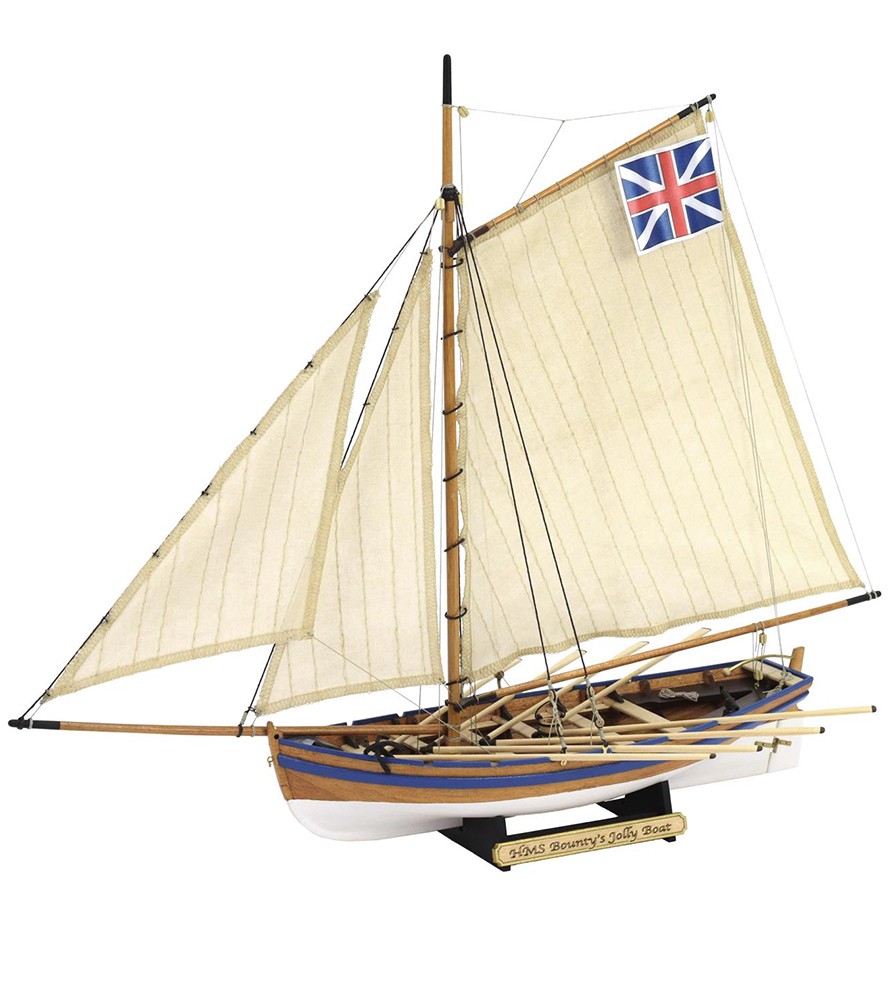 HMS Bounty's Jolly Boat. 1:25 Wooden Model Ship Kit