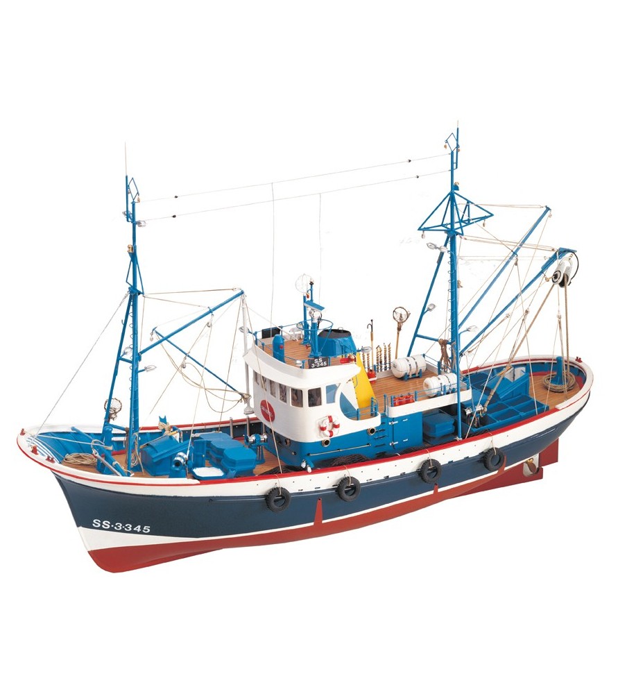 Tuna Boat Marina II. 1:50 Wooden Model Fishing Boat Kit