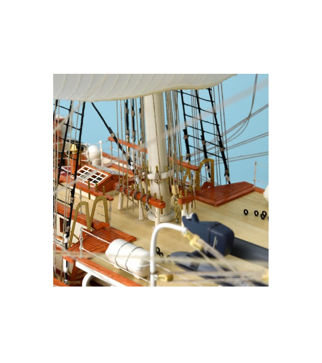 French Training Ship Belem. 1:75 Wooden Model Ship Kit